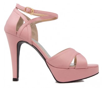 Liliana Pink Silk Casual Sandals