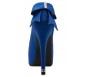 Eliza Bow Blue Silk With Swarovski Dinner Shoes