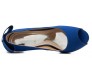 Eliza Bow Blue Silk With Swarovski Dinner Shoes