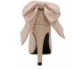 * Jacqueline Champagne Luzzi Glitter Bow Wedding Shoes