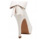 Chloe Ivory White Satin Swarovski Rhinestone Wedding Shoes