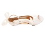 Carin Ivory White Lace With Lace Ribbon Strap Wedding Shoes