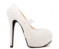 * Elsa Ivory White Swarovski Rhinestone Wedding Shoes