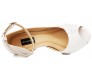 Jean Ivory White Satin With Lace Wedding Shoes