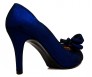 Chelsea Blue Leather Bow Dinner Shoes