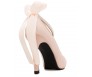 Danielle Nude pink Satin Back Bow Wedding Shoes