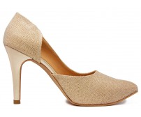 Eva Gold Glitter Dinner Shoes