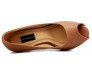 Preslie Brown Sheepskin Leather  Shoes