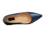 Cheyenne Navy Blue Sheepskin Leather  Shoes