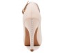 Duchess Light Beige Satin Swarovski Rhinestone Wedding Shoes