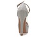 Annika Silver Glitter Transparent With Diamante Wedding Shoes