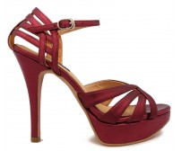 Hany Maroon Glitter Soft Dinner Sandals