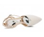 Blanche Ivory White Satin Swarovski Rhinestone Wedding Shoes