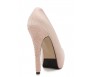 Carla Nude Pink Satin Swarovski Rhinestone Wedding Shoes