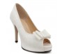 Elsie Ivory White Satin Lace Wedding Shoes
