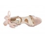 Cecily Nude Pink Satin Wedding Sandals