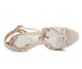 Phillipa Ivory White Buckle Wedding Sandals