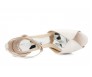 Vanessa Ivory White Satin Wedding Sandals