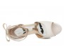 Carolyn Ivory White Bow Wedding Sandals