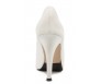 Deidre Ivory White Satin Bow Wedding Shoes