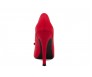 Deidre Red Satin Bow Wedding Shoes