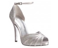 Irish Silver Silk Glitter Wedding Shoes
