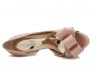 Becca Nude Pink Satin Bow Wedding Shoes