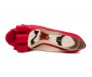 Deidre Red Satin Bow Wedding Shoes