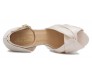 * Naomi Ivory White Satin Wedding Shoes