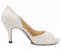 River Ivory White Satin Wedding Shoes